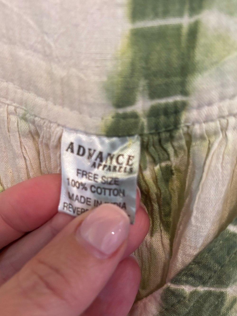 Advance Apparels Green Yellow Pink Tie-Dye Midi Dress - Picture 3 of 4